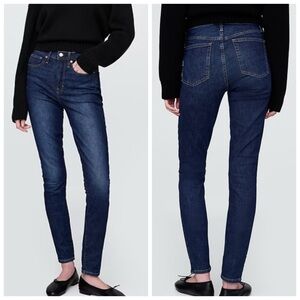 Gap Women’s High Rise True Skinny Jeans Dark Wash Size 27 Closet basic Normcore